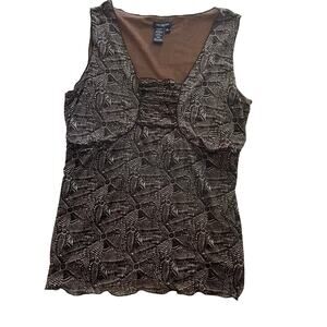 Max Edition, Size M, Brown Sleeveless Topp